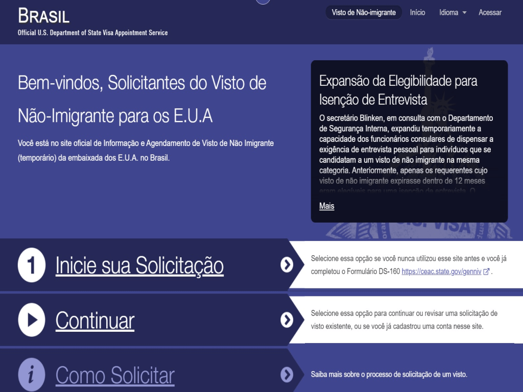 CASV - Centro de Atendimento ao Solicitante de Visto