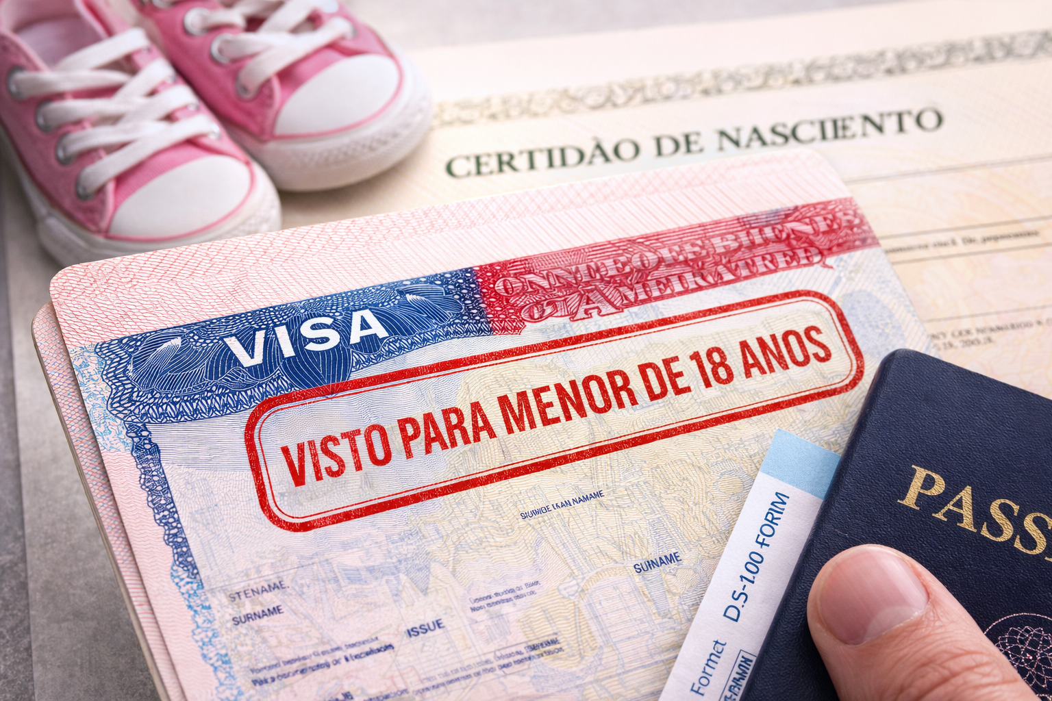 VISTO AMERICANO PARA MENORES DE 18 ANOS